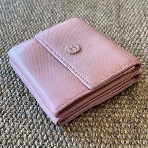 Chanel pink Trifold wallet